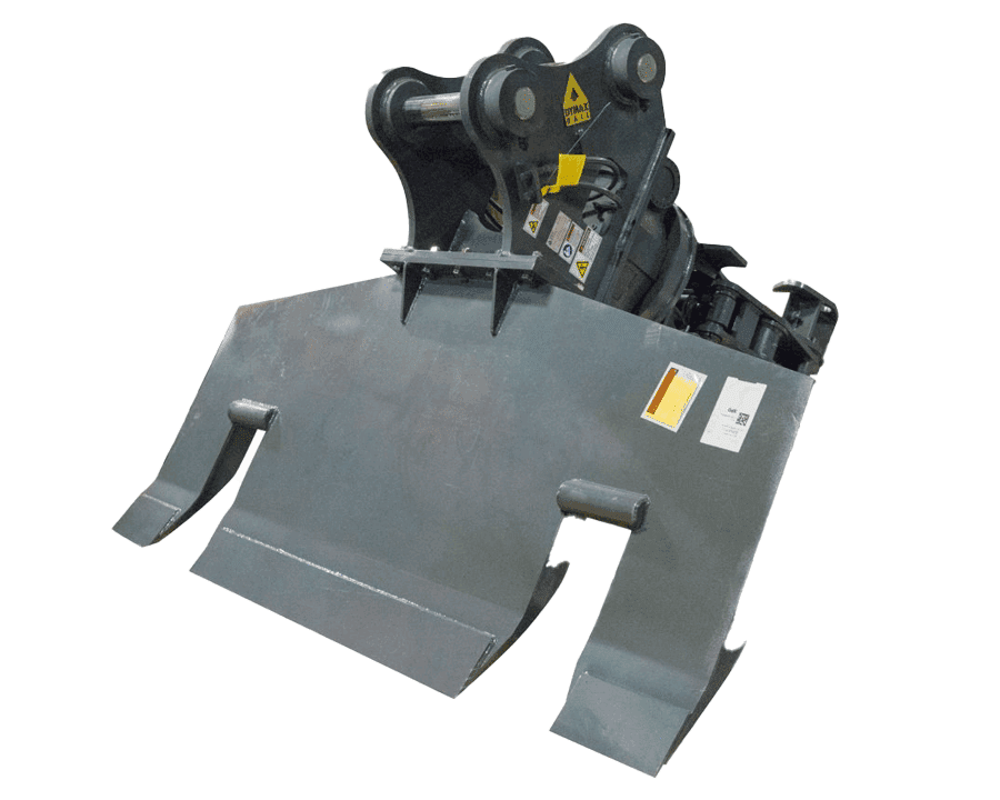 DymaxRail Tie Inserter Whale Fin Blade Attachment DymaxRail Tie Inserter workhead with bolt-on whale fin blade for bridge deck and congested track work