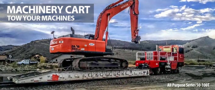Machinery Cart - Transport Large Equipment by Rail | DYMAXRAIL