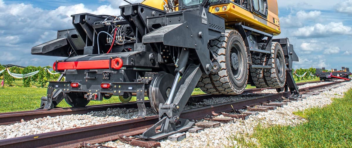 High Rail Loader DymaxRail | Hi Rail, Rail Carts, Railroad Maintenance Attachments