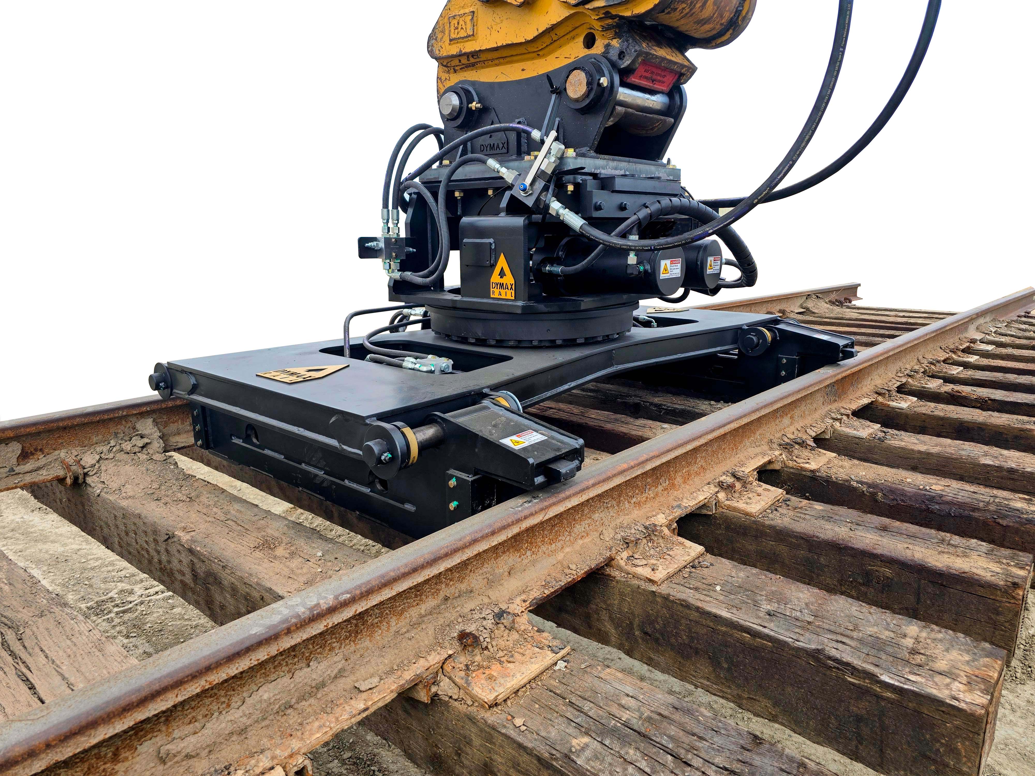 Railway Track Panel Handler - Excavator Attachment | DymaxRail