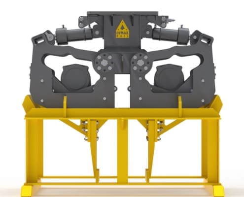 Series 67 Ballast Tamper Attachment with stand - DymaxRail