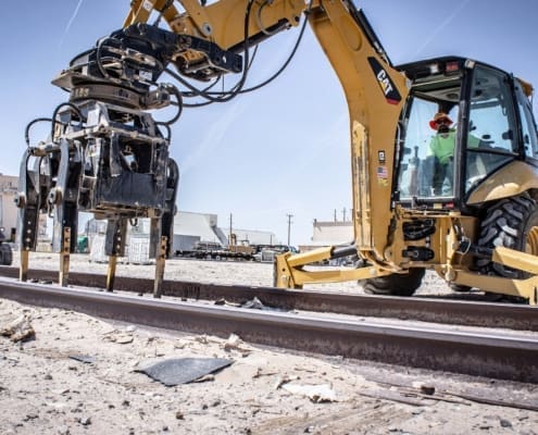 Ballast Tamper Series 21 - Cat Backhoe