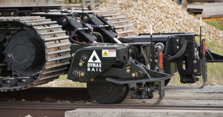 Rail gear for excavator
