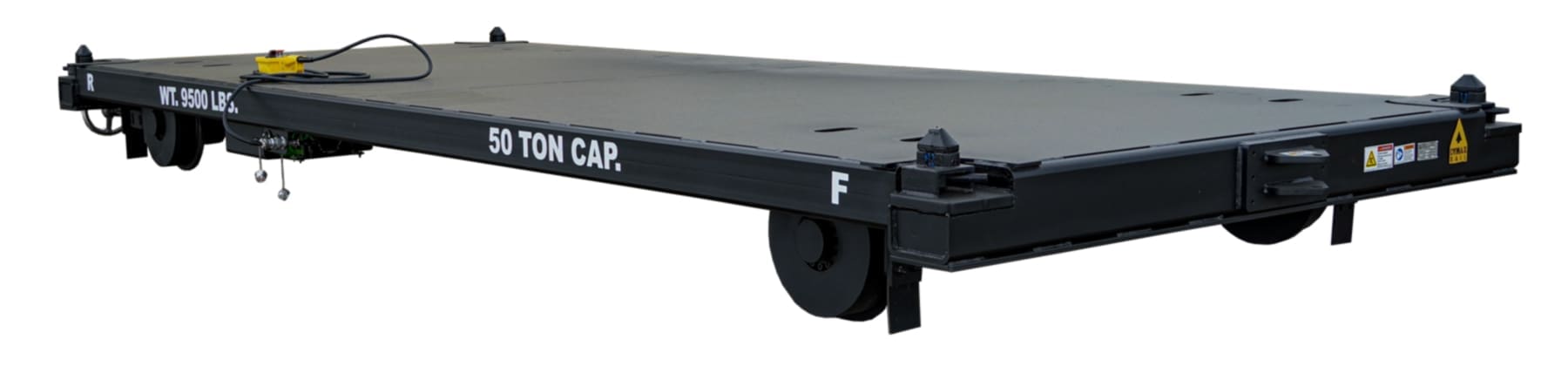 Electric Drive Industrial Rail Cart 48V battery-powered electric drive industrial rail cart, 50-ton